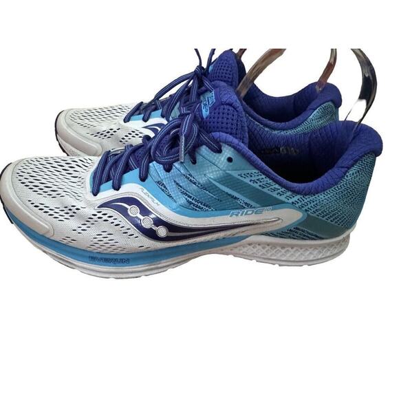 Saucony Shoes Women (Size 11) (Ride 10 Everun) Running Blue/White S10373-3 - Picture 4 of 6